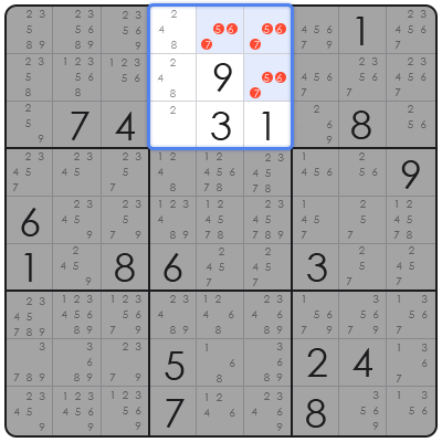 x wing sudoku